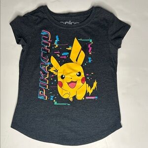 Pokémon Pikachu Glitch Graphic Tee - Kids Size S (6-6X) | Nintendo